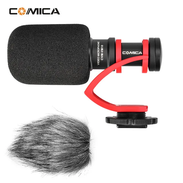 

Comica CVM-VM10 II On Camera Record Microphone Video DSLR Mic for Canon Nikon Pentax DJI Osmo mobile 2 w Hot Shoe Mount