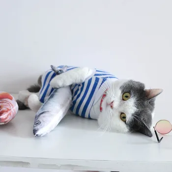 

Creative catnip toy cat plush toy cat fish simulation master toy Pillow Pet Supplies