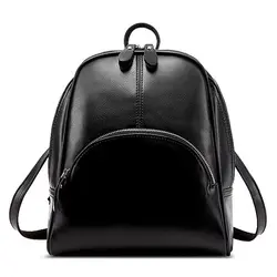 Винтажный стиль сумка рюкзак для женщин (черный)