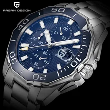 PAGANI DESIGN Brand Men’s Fashion Stainless Steel Chronograph Watches Men Luxury Quartz Waterproof Watch Clock Relogio Masculino
