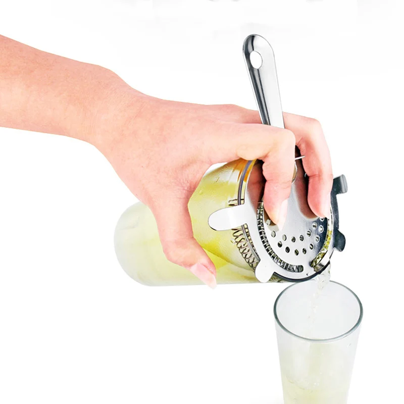 

Stainless Steel Cocktail Shaker Bar Strainer Ice Colander Filter