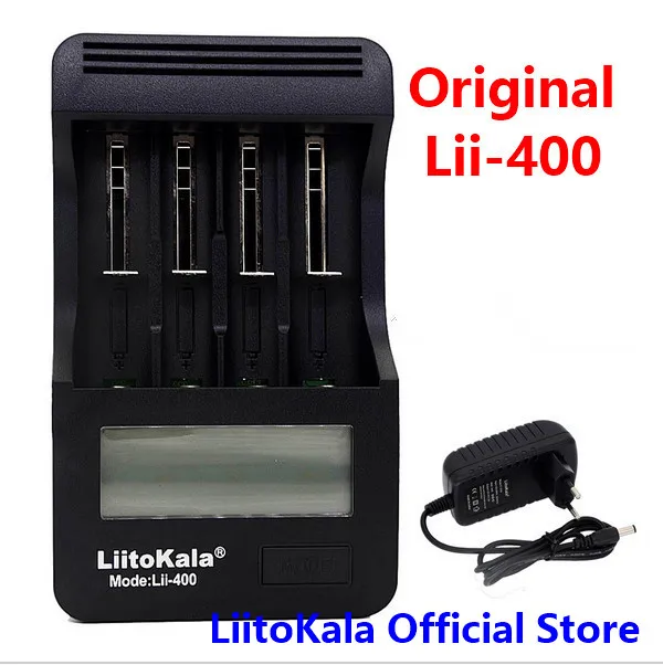 Новинка зарядное устройство LiitoKala lii 400 LCD 3 7 в/1 2 в AA/AAA 18650/26650/16340/14500/18500 с | Зарядные устройства -32375867083