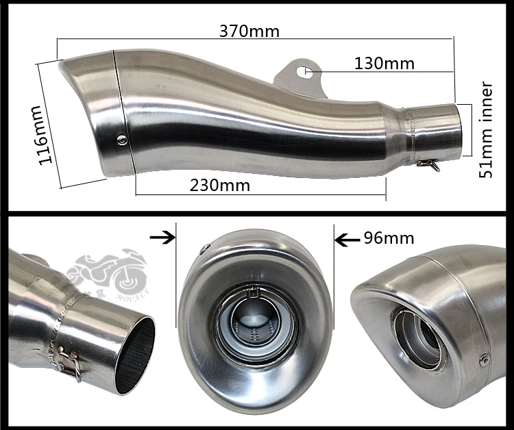 MT09 KTM390 CBR300R leovince lc150 150ccc 300cc 400cc карманный велосипед moto выхлопная труба GP аксессуары для глушителя