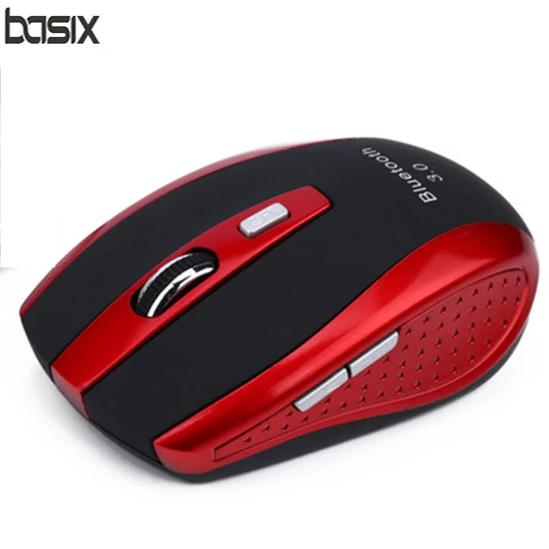 

basix 2.4G Wireless Bluetooth 3.0 Mouse Ergonomic wireless silent mouse 800/1200/2400DPI Adjustable Optical Mice For pcLaptop