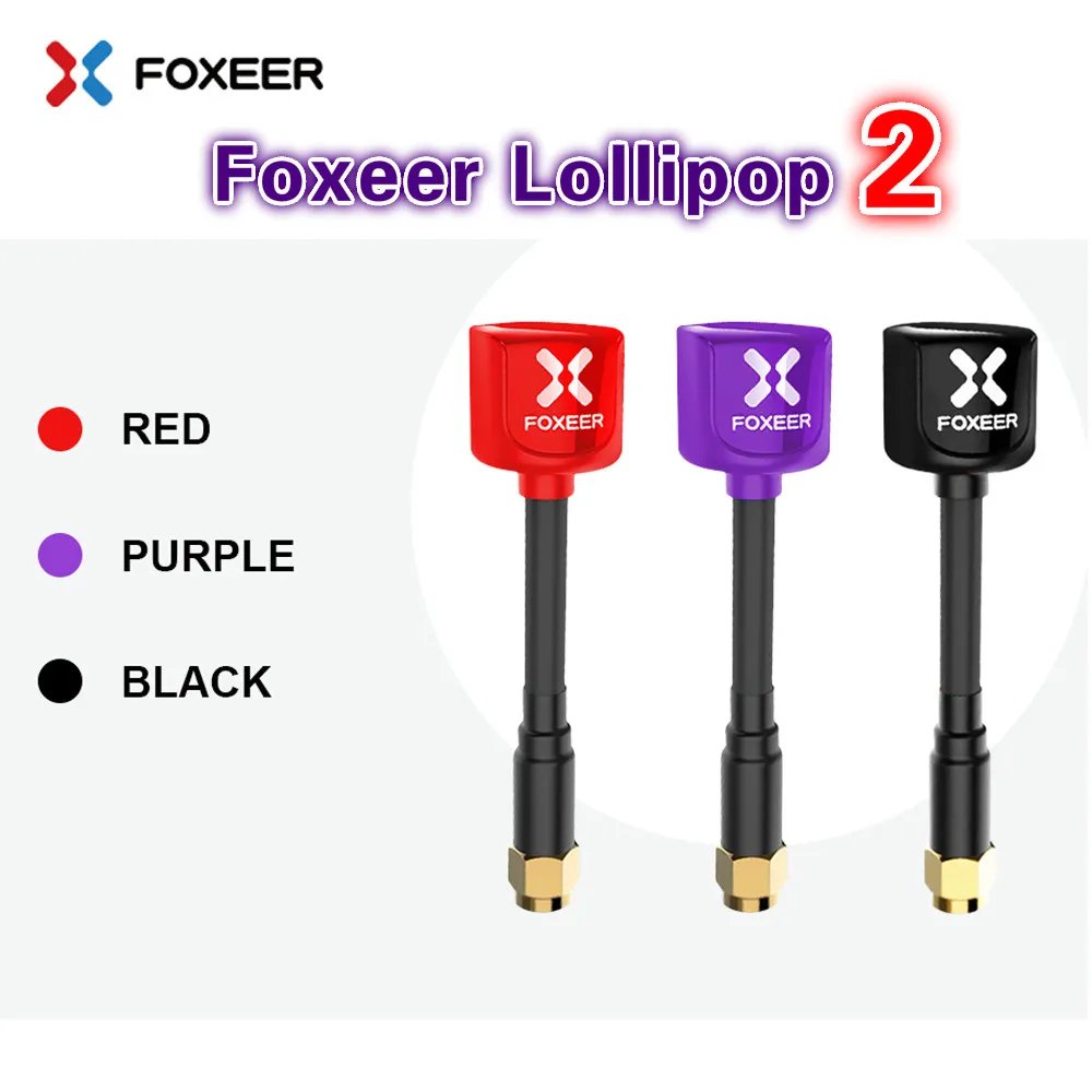 Goede 2 stks Foxeer Lollipop 2 5.8g Antenne RHCP SMA RPSMA UFL straight angel MMCX MINI FPV Antenne voor FPV Racing Drone Quacopter