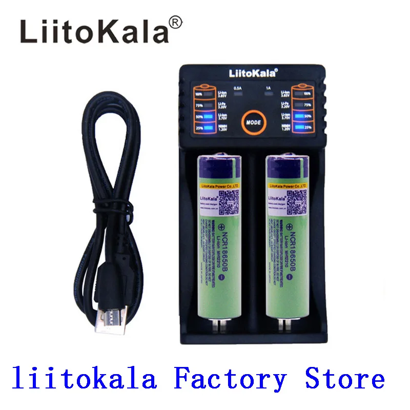 Liitokala 3,7 V 3400mAh 18650 литий-ионная аккумуляторная батарея(без PCB) Lii-202 USB 26650 18650 AAA AA умное зарядное устройство - Цвет: lii202 and battery