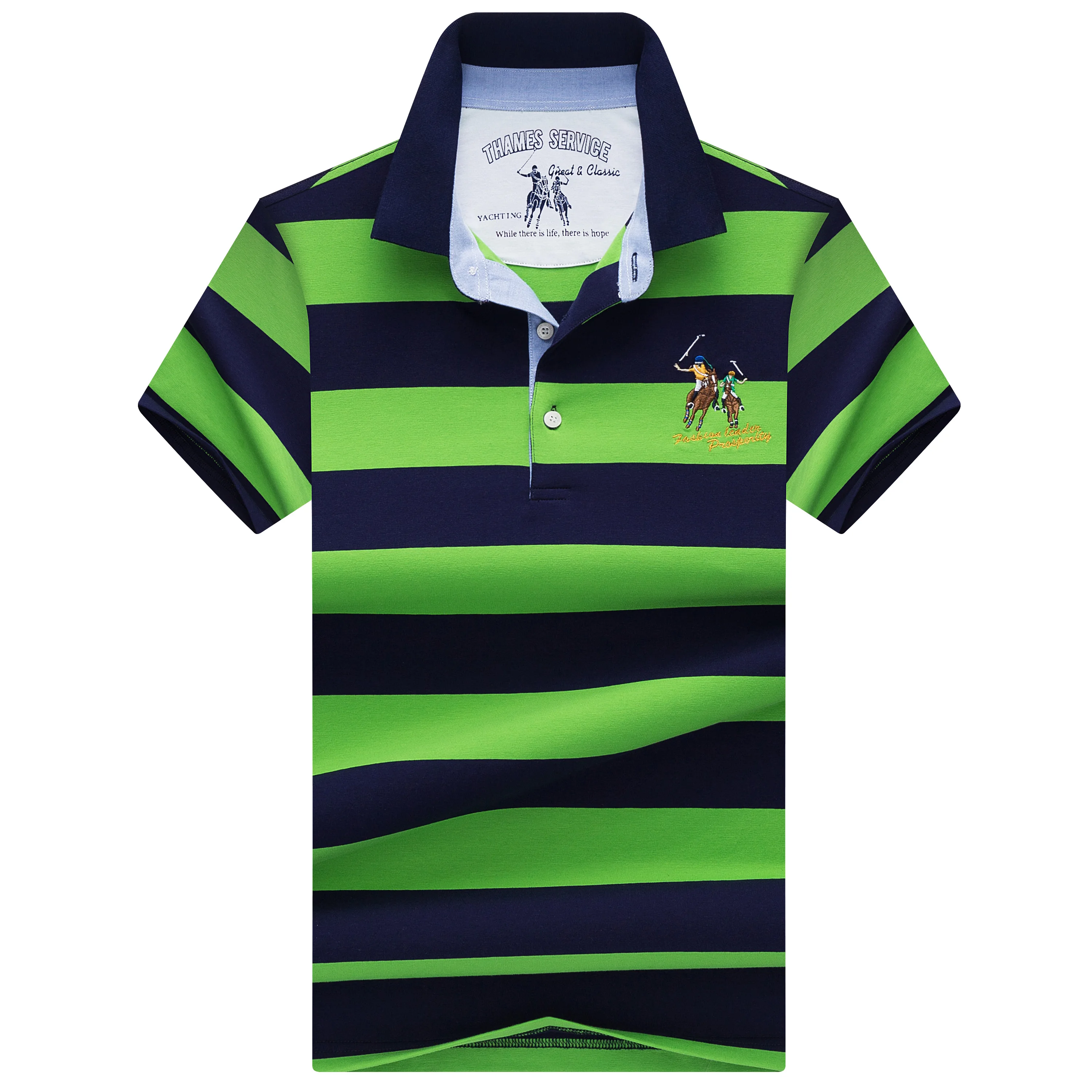 Мужские поло бренд высокого качества Tace& Shark camisa polo masculina 3D Вышивка Повседневная и рубашка-поло в деловом стиле мужские с коротким рукавом