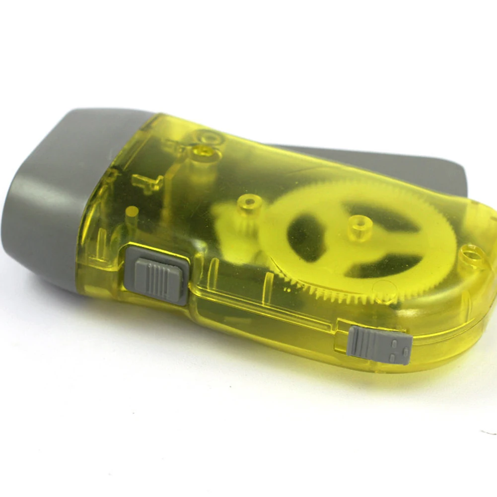 

Portable Hand Crank Battery-Free Flashlight Camping Lights 3 LED Hand Pressing Flashlight Manual Generator Traveling Torch