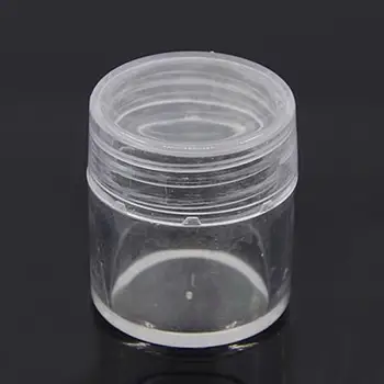

Plastic Beads Containers, Column, Clear, 25x28mm