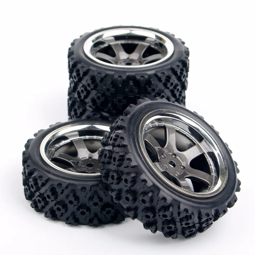 4X RC раллийные шины обод колеса с шиной PP0038 + PP0487 для HSP 1:10 бездорожье Гоночная