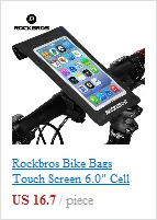 WHEEL UP Bicycle Bag Waterproof MTB Road Bike Bag 6'' Touch Screen Phone Case Cycling Top Frame Handlebar Bag Bike Accessories