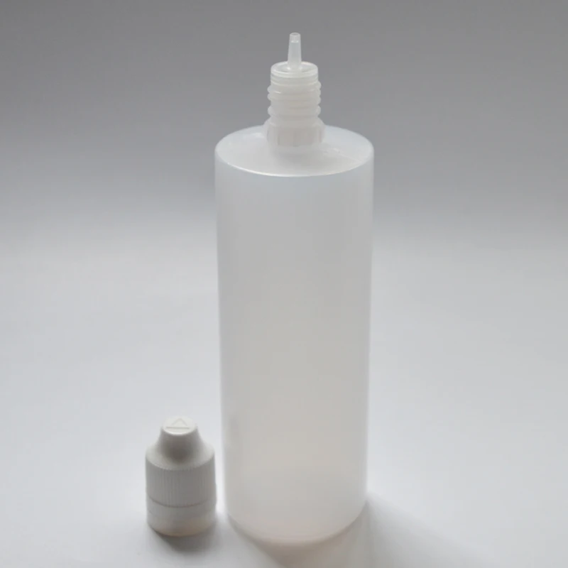 20pcs 120ml PE Plastic Dropper Bottle with Tamper Evident Childproof