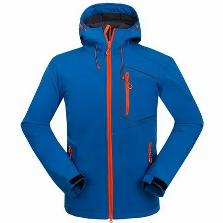 LoClimb Softshell Для мужчин Пеший Туризм Куртка Водонепроницаемый ветрозащитный Спорт на открытом воздухе Для мужчин пальто для весны треккинг Восхождение Рыбалка лыж, AM107 - Цвет: blue