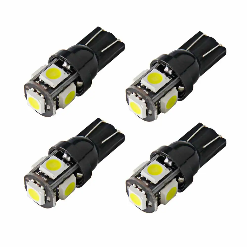 4Pcs W5W SMD Car T10 LED Light 194 168 Wedge Replacement Reverse Instrument Panel Lamp 6000K White Blue Bulb For Clearance Light 4Pcs W5W SMD Car T10 LED Light 194 168 Wedge Replacement Reverse Instrument Panel Lamp 6000K White Blue Bulb For Clearance Light