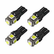 4Pcs W5W SMD Car T10 LED Light 194 168 Wedge Replacement Reverse Instrument Panel Lamp 6000K White Blue Bulb For Clearance Light