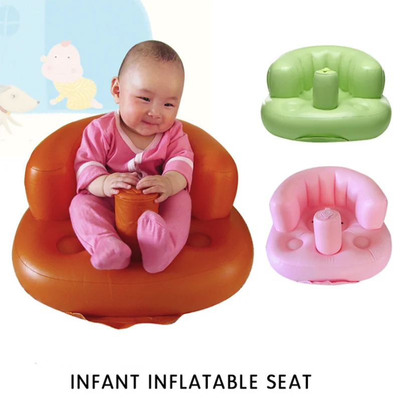 

Infant Baby Inflatable Chair Seat Multi-function Sofa Portable Security Back Learning to Sit Seat