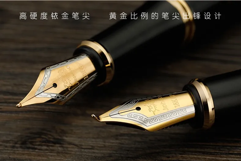 Jinhao Традиционная китайская культура Восточный Дракон авторучка с чернилами Роскошная металлическая каллиграфия ручка с оригинальным чехлом