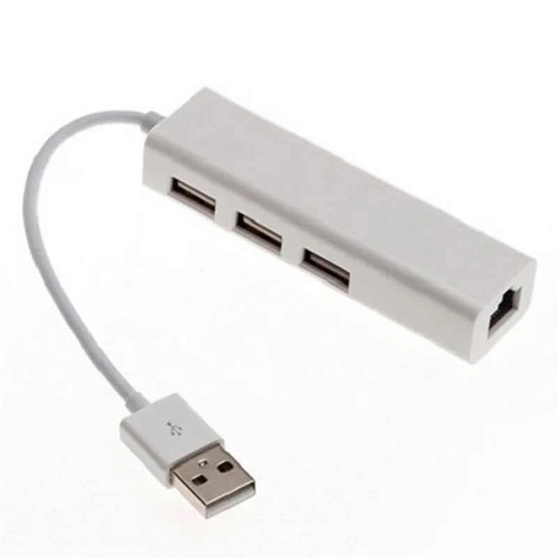 100 Mbps Ethernet USB с 3 Порты и разъёмы USB HUB 2,0 RJ45 Lan сетевой карты USB для Ethernet-адаптер для ПК концентратор
