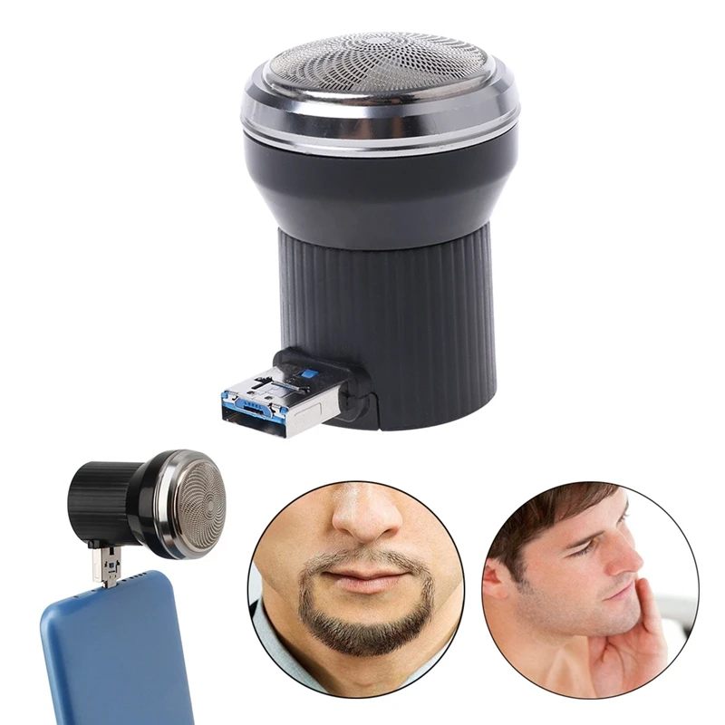 

Creative Electric Shaver Mini Portable USB Power Plug Travel Beard Trimmer Razor