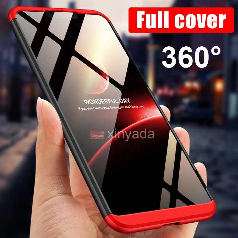 

luxury armor 360 Cover For huawei honor V20 8X 10 Lite 9 8 V10 7X Case hard Bumper coque protector shell funda