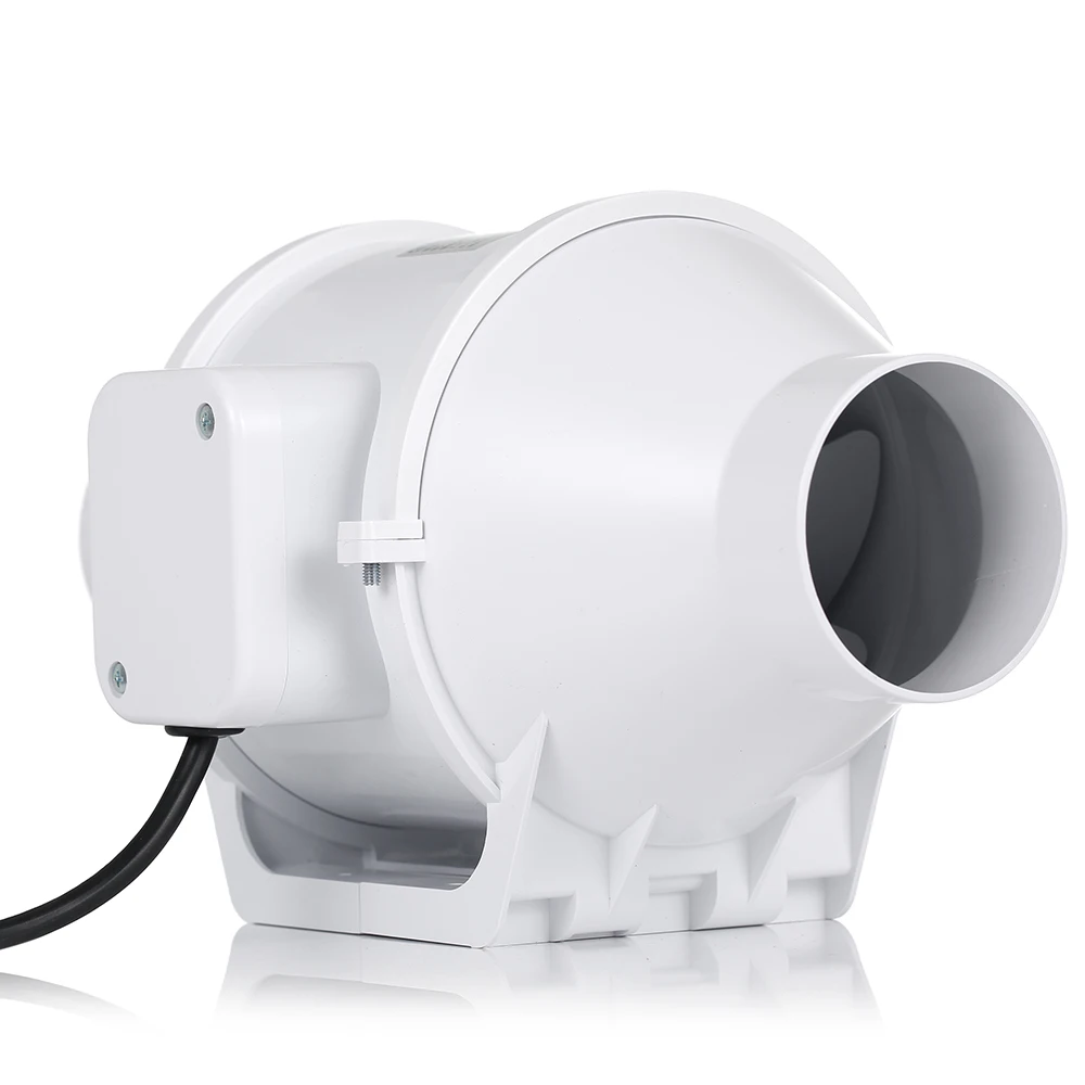  3''Silent Home Inline Duct Fan with Dual Speed Control Switch Extractor Exhaust Fan for Kitchen Bat - 32966192235