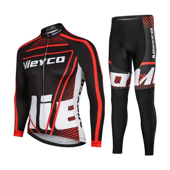 

Cycling Jersey Set Long Sleeve MTB Mountain Bike Cycling Clothing Man Bicycle Shirt Tops Wear Padded Maillot Cycling Set 2019