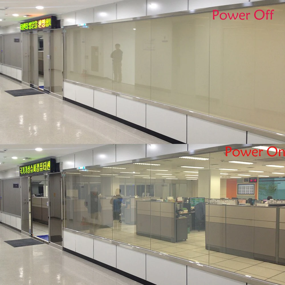 US $465.75 100x200cm Smart Switchable Film magic window tint with wires and power supply