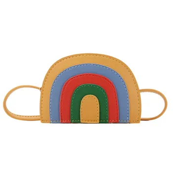 

Kids Cross Body Cute Rainbow Children's Small Messenger Bag 2020 Summer Explosion Models Korean Girls Mini Shoulder Bag #L5