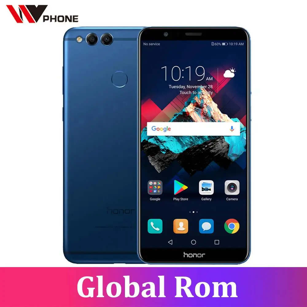 Honor 7X мобильного телефона Восьмиядерный двойной сзади Камера 3340 мАч 5 93 дюймов