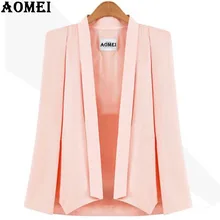 Весенний женский Блейзер, повседневный модный костюм, однотонная одежда для работы, Офисная Женская одежда, осенняя Новая Стильная накидка, дизайнерские блейзеры