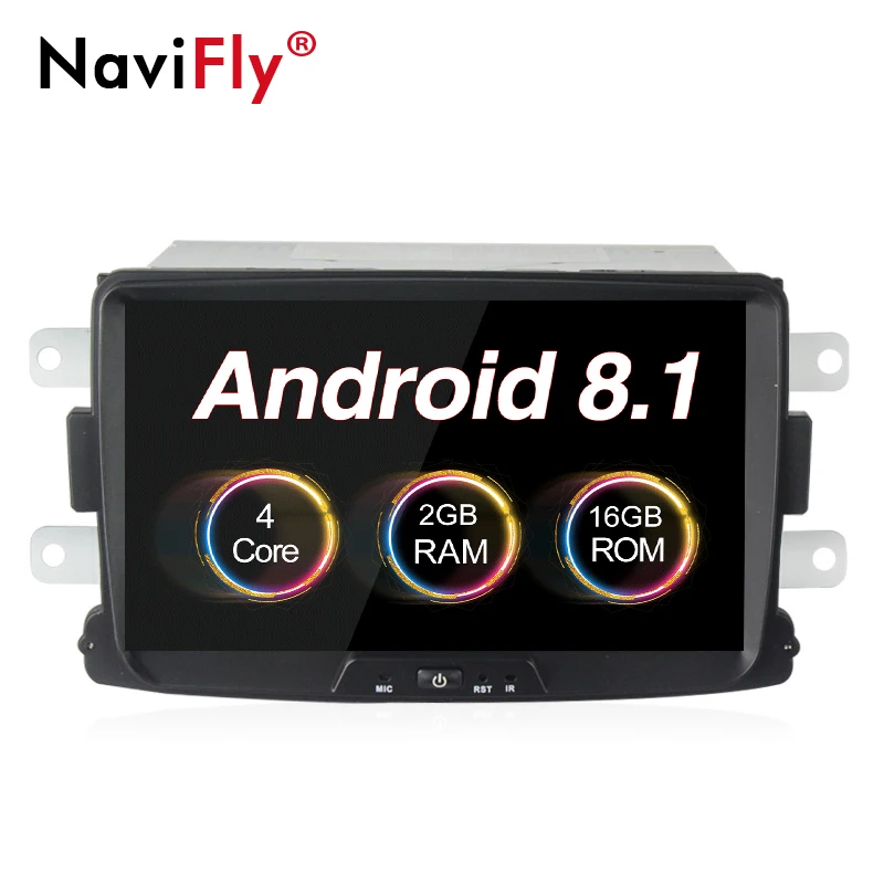 

NaviFly PX3 Android 8.1 Quan Core 2GB+16GB car multimedia player GPS Navigator Radio For Dacia Duster Logan Sandero
