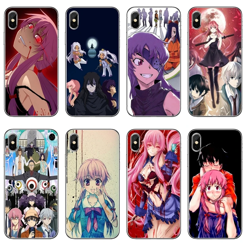 Мягкий чехол из ТПУ для телефона аниме Mirai Nikki Future Diary Apple iPhone X XR XS Max 8 7 6s 6 plus SE 5s 5c 5