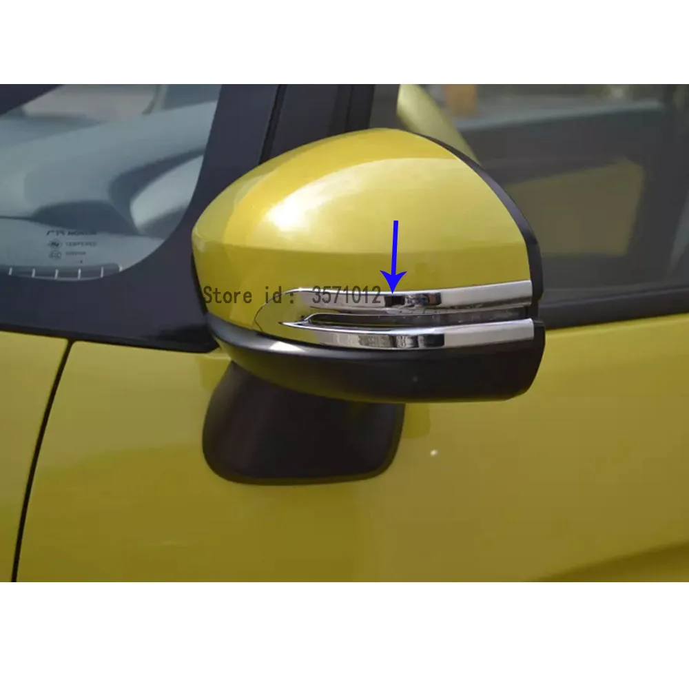 Для Honda Fit jazz автомобильный ABS хромированный задний вид боковое зеркало заднего вида Накладка 2 шт