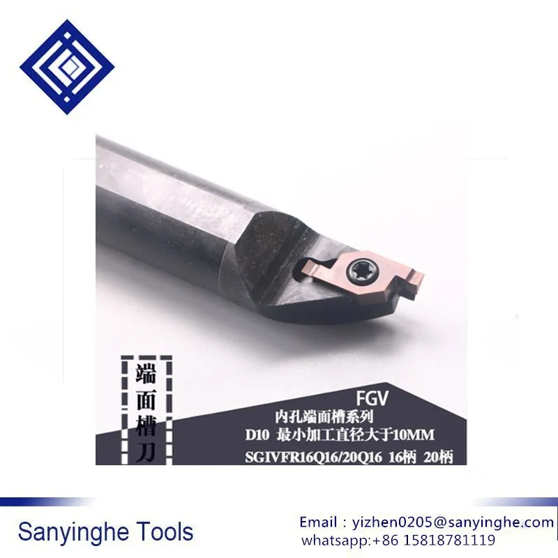

SANYINGHE High quality FGV CNC Internal Grooving Lathe Tool Holder Inner hole end face grooving cutter cnc lathe machine