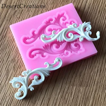 

DIY Lace Pattern Border Silicone Mold Cake Decorating Tools Chocolate Sugar Decoration Tool For Cake 2018