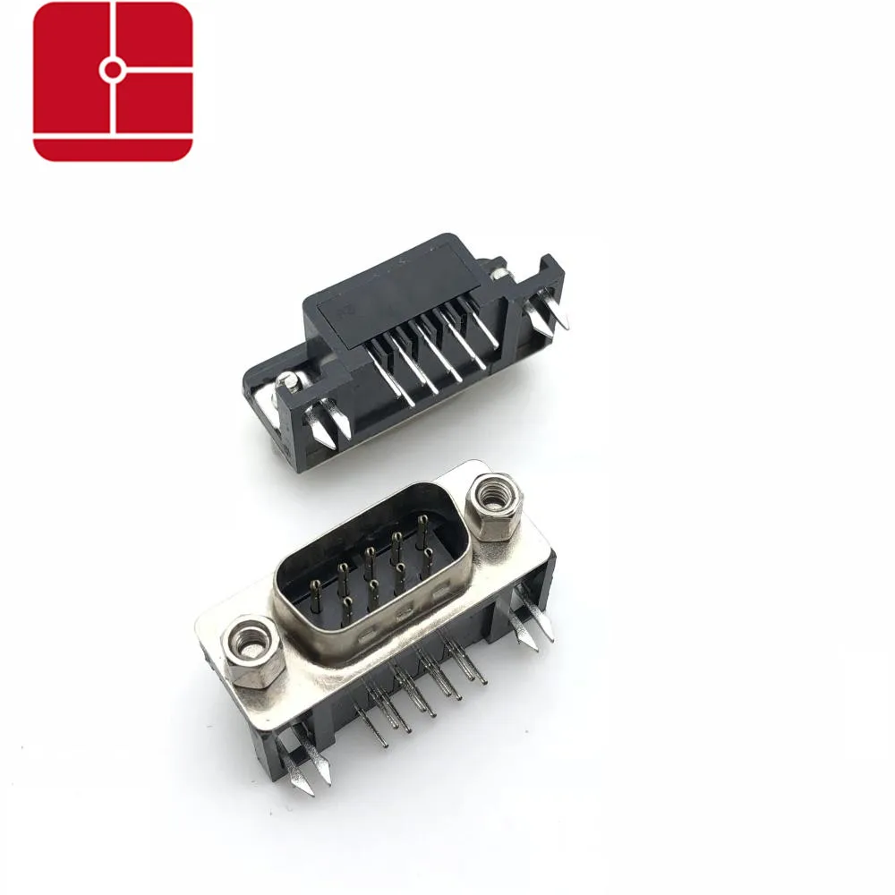 DR9/DR15/DR25 RS232 разъем последовательный порт для 90 o DR25 мужской женский изгиб ножной