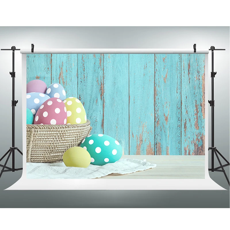 Easter Photography Backdrops Easter Egg Photo Booth Background Blue