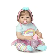 Bebe Kids Truly Real Lifelike Reborn Baby Doll 55cm Full Silicone Vinyl Newborn Babies Brinquedo dolls Birthday Christmas Gift Bebe Kids Truly Real Lifelike Reborn Baby Doll 55cm Full Silicone Vinyl Newborn Babies Brinquedo dolls Birthday Christmas Gift