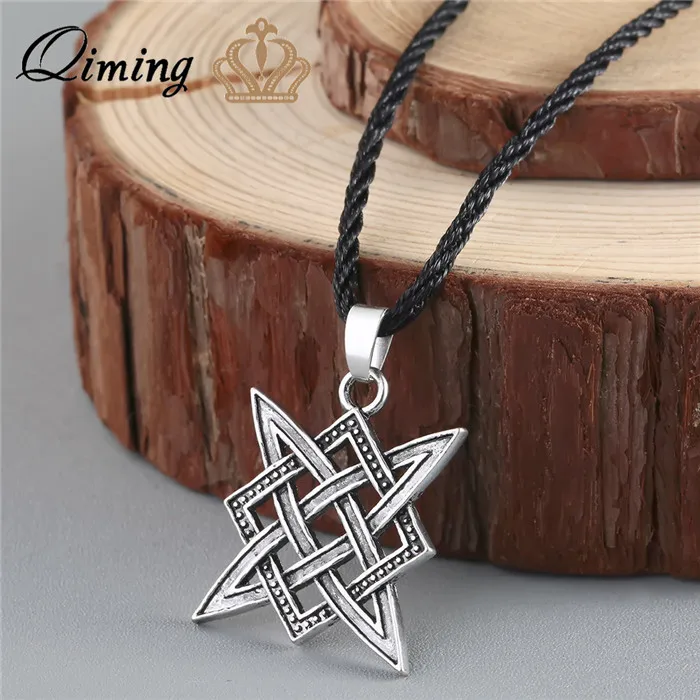 Славянская норвежская Valknut Viking Svarog квадратная подвеска звезда рус амулет