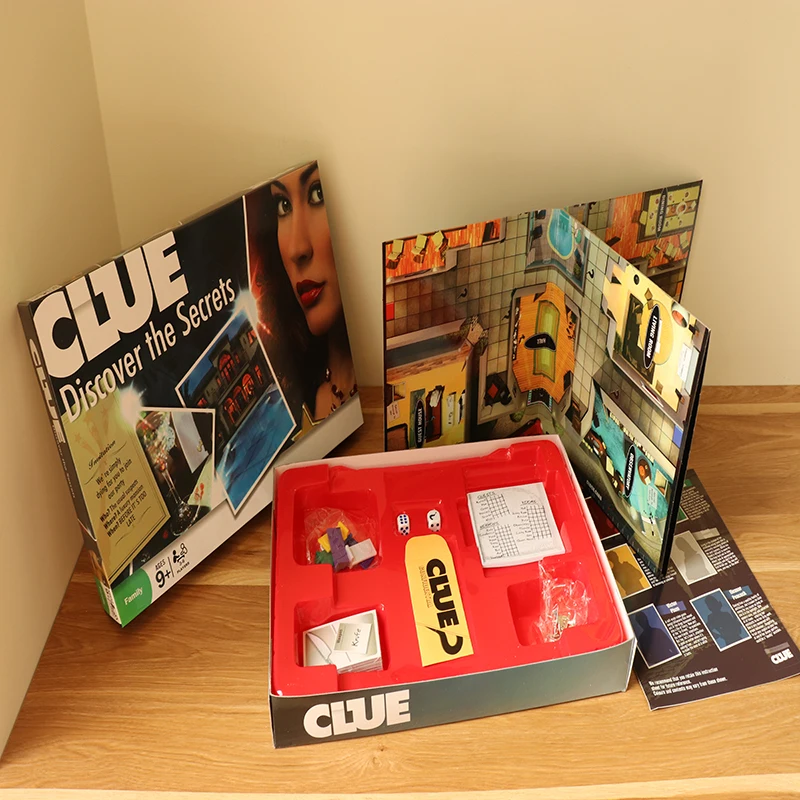 Cluedo sustor Clue Откройте для себя секреты классическая настольная игра английская версия инструкции ДЕТЕКТИВНАЯ ИГРА для семьи Вечерние