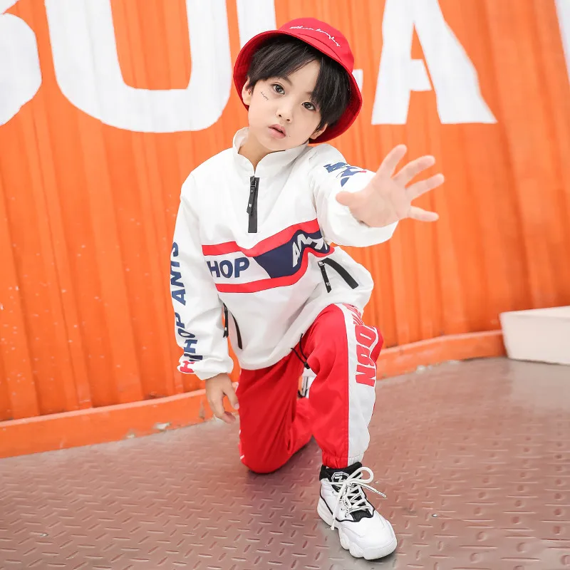 Foreign Trade Hip Hop Children's Clothing Sport Set 2018 New Spring Boys Street Dance Clothes Kid Snake Pattern Loose Suit (6)