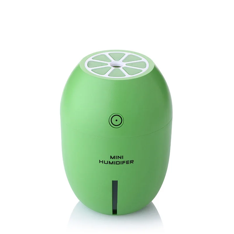 

rylybons USB Lemon Ultrasonic Humidifier 180ml Portable LED Light Mini Air Purifier Atomization Fresheners for Home Office Car