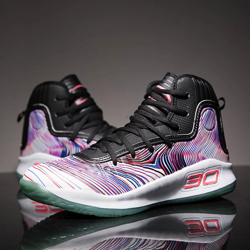 Men Basketball Shoes Breathable Anti-skid Light Jordan Basketball Sneakers Man Lace-up Sports Gym Ankle Boots Shoes Basket Homme