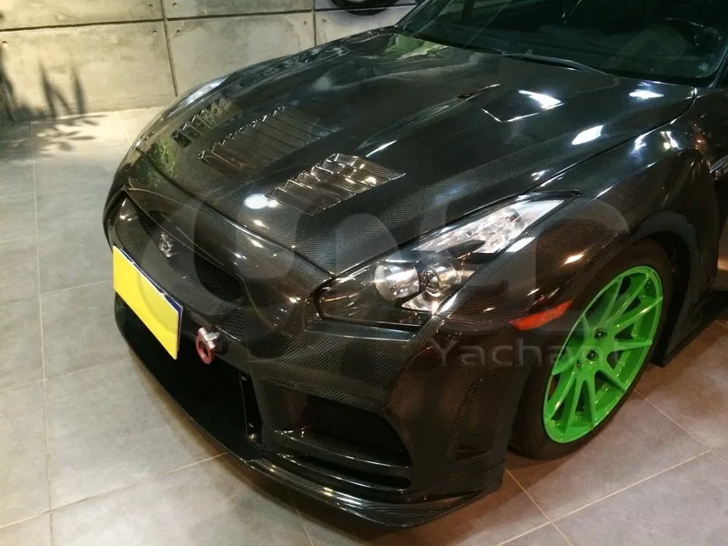 2008-2013 Nissan  R35 GTR CBA DBA TP Style Wide Front Bumper CF (21)