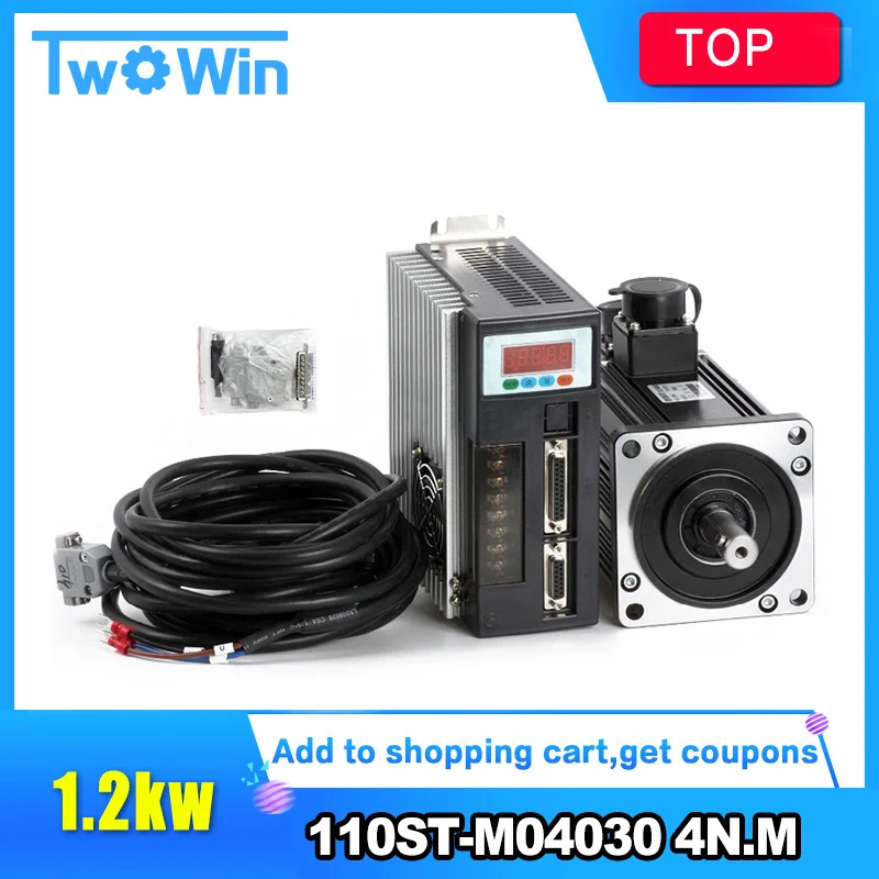 Новый серводвигатель переменного тока 4N/M 3000 кВт 110 об/мин мм 110ST 5A M04030 + в 3 метровый
