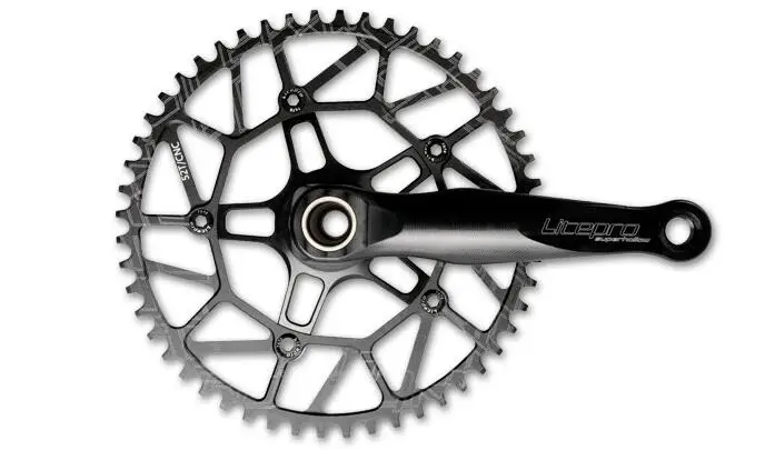 Litepro супер полые BMX складной велосипедная система CNC одинарная передняя звезда