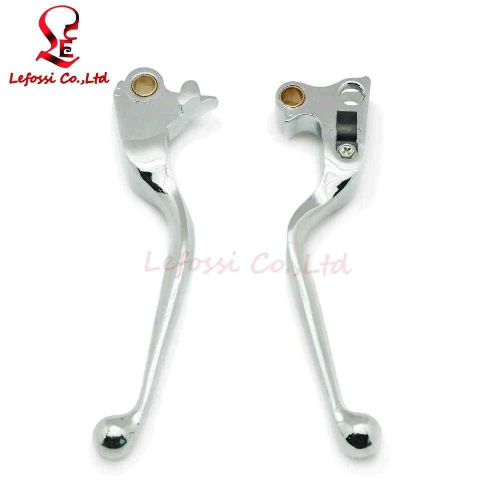 Chrome Motorcycle Master Cylinder Brake Clutch Hand Levers Set For
