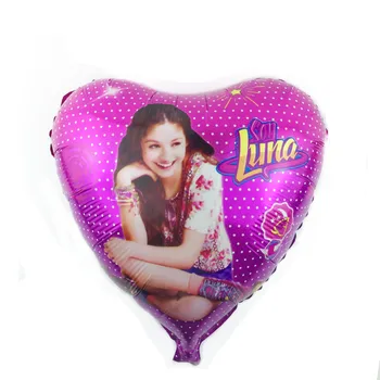 

KUWANLE 30pcs/lot 45*45cm Cartoon Luna Foil Balloons Birthday Party Supplies Decorations Kids Inflatable Toys Helium Balloon