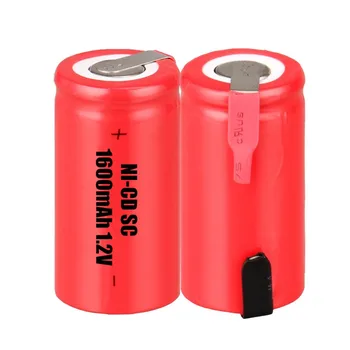 

SC rechargeable battery SC akkumulator 1.2V NICD 1600mah batteries real capacity