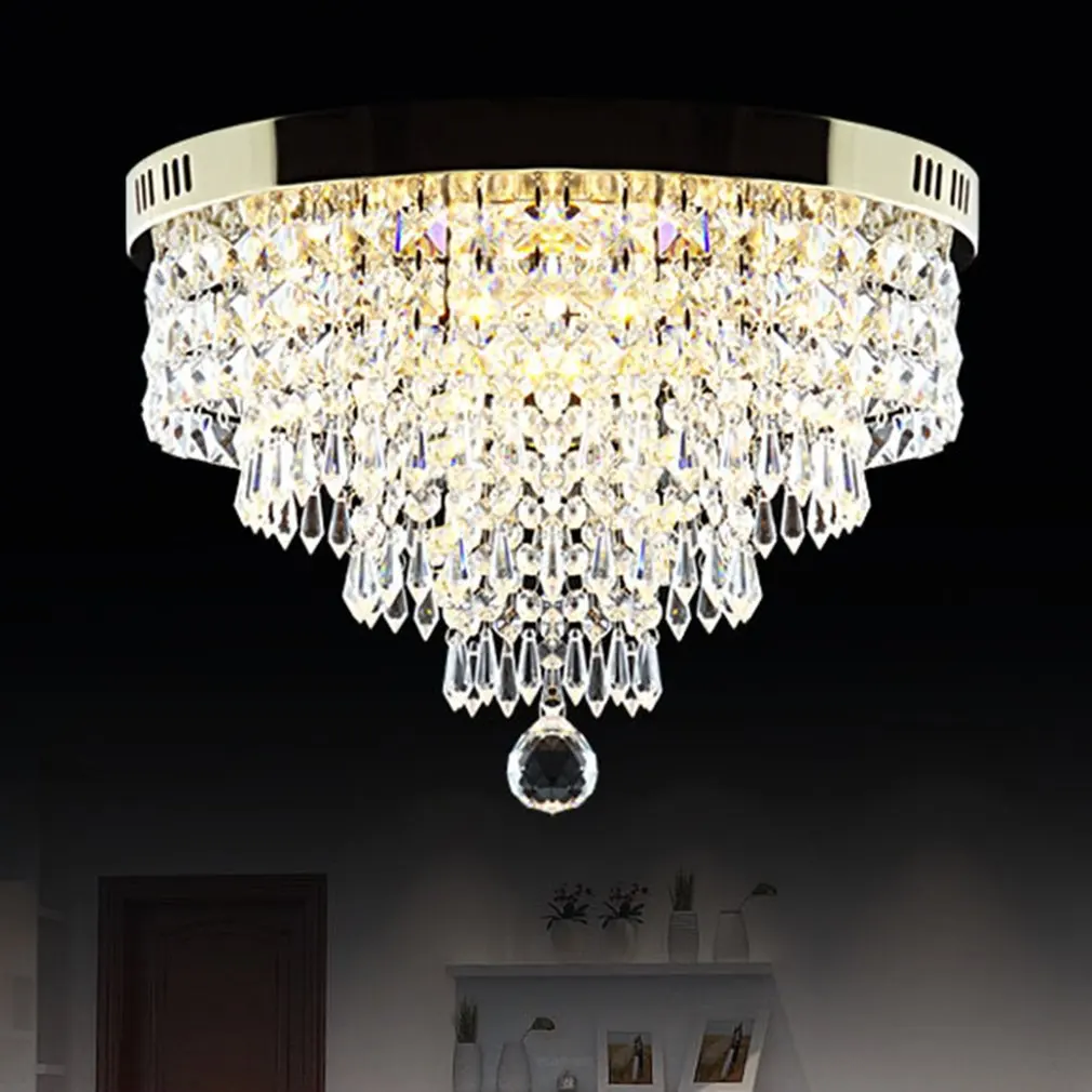 

Soft lighting LED Ceiling Light Crystal lamp Surface Mount Home Room Office Lamp Kitchen Fixture Round Shape Home Decoratio